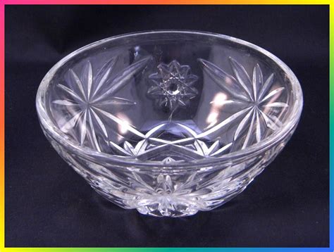 Vintage Anchor Hocking Early American Prescut Pattern Clear