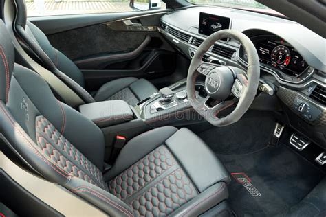 Audi RS5 2018 Interior editorial photography. Image of auto - 129995697