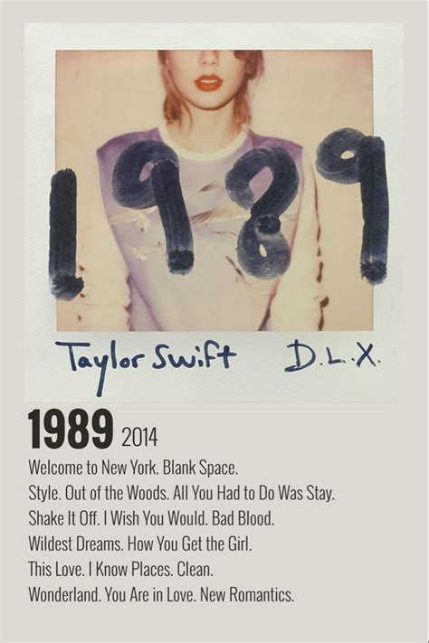 Taylor Swift 1989 Songs Deluxe List In Order