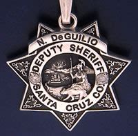 Santa Cruz County, California Sheriff Badge Charms