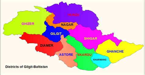 Districts of Gilgit-Baltistan with their population and area - Trango Tours