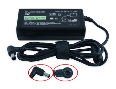 Sony Laptop Replacement Charger 19.5V, 4.7A, 90W with 6.0*4.4 ...