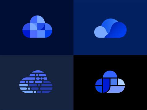 Cloud logos by Avery Elias on Dribbble