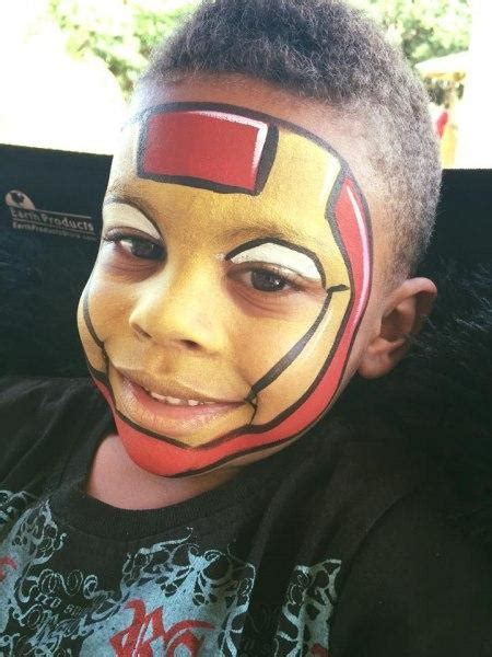 Iron Man Face Painting Designs