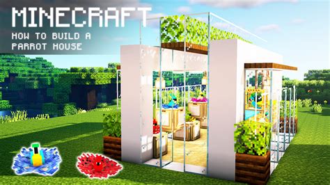 Minecraft: How To Build a Parrot House Minecraft Map