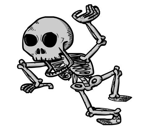 skeleton cartoon drawing png - Clip Art Library