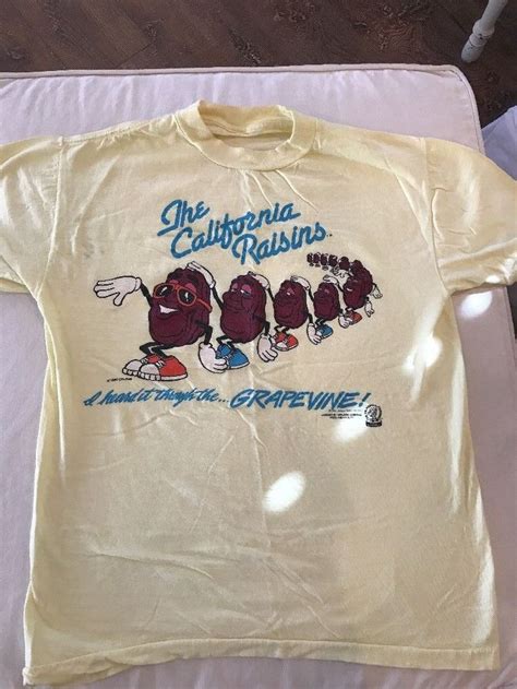 Vintage 1980s CALIFORNIA RAISINS "Heard it Through The Grapevine" T ...