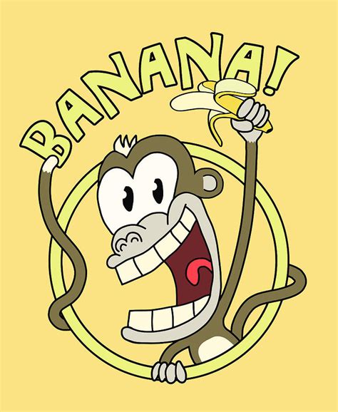 Banana Monkey Digital Art by Filip Schpindel | Fine Art America