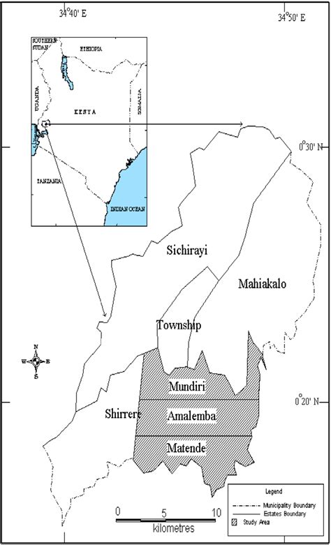 Map of Kakamega Town. Source: Author (2018). | Download Scientific Diagram