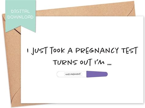 Funny Pregnancy Announcement Digital Download, Printable Pregnancy ...