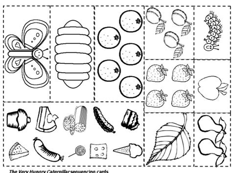 The Very Hungry Caterpillar Coloring Pages Free for Kid… | Very hungry ...