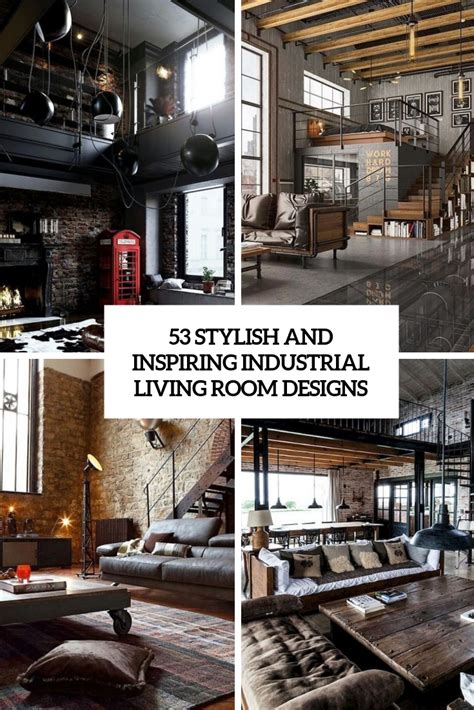 53 Stylish And Inspiring Industrial Living Room Designs - DigsDigs