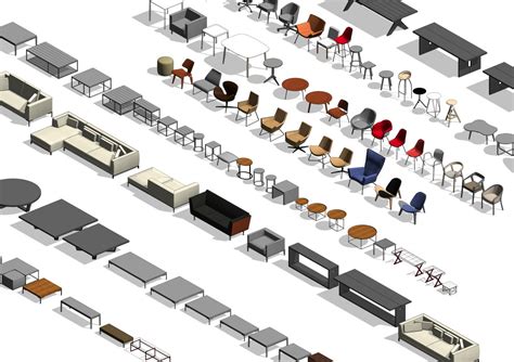 Revit furniture model - TurboSquid 1234720