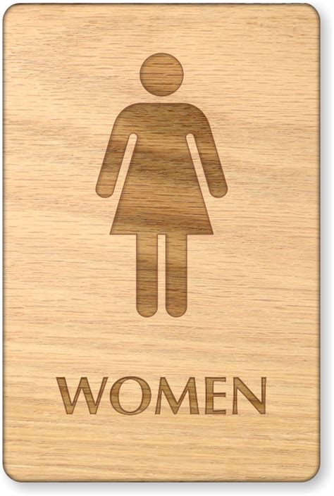 Wooden Restroom Signs | Wooden Bathroom Signs