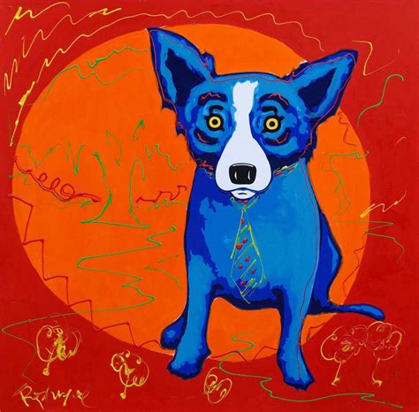 George Rodrigue... Blue Dog | Blue dog art, Blue dog painting, Blue dog