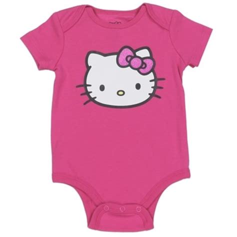 Hello Kitty Solid Pink Baby Girls Onesie Space City Kids Clothing