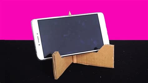 DIY crafts: PHONE HOLDER from cardboard - YouTube