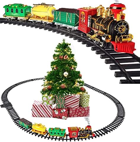 Prextex Steam Train Toy - Electric Train Set for Kids with Real Smoke ...