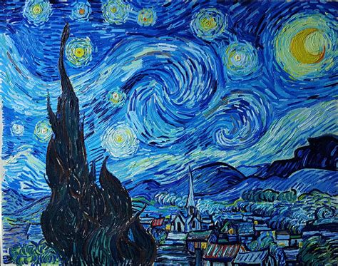 Starry Night Van Gogh - TOP SELLING) Van gogh starry night godzilla ...