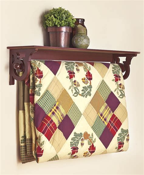 Deluxe Quilt Rack with Shelf - Walmart.com - Walmart.com