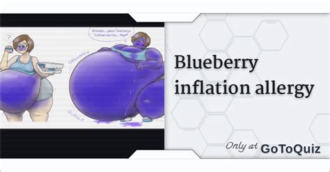 Blueberry inflation allergy