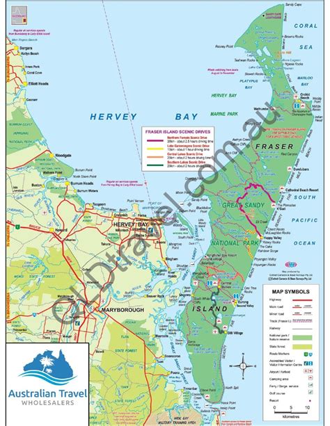 Fraser Coast Map | Travel Guide Information | QLD Travel