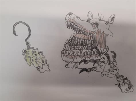 twisted foxy drawing process : fivenightsatfreddys