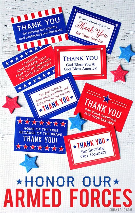 Military Thank You Cards Free Printable Keep These Cards In Your Wallet ...