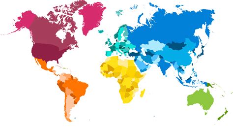 World Map PNG Background Image