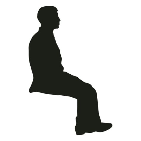 Silhouette Sitting - sitting man png download - 512*512 - Free ...