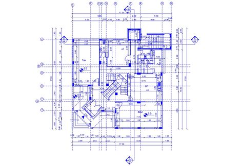 CAD Architecture House Floor Plan With Working Dimension DWG file - Cadbull