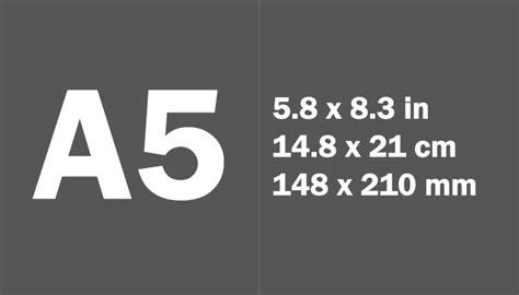 A5 Size in CM - A Paper Sizes