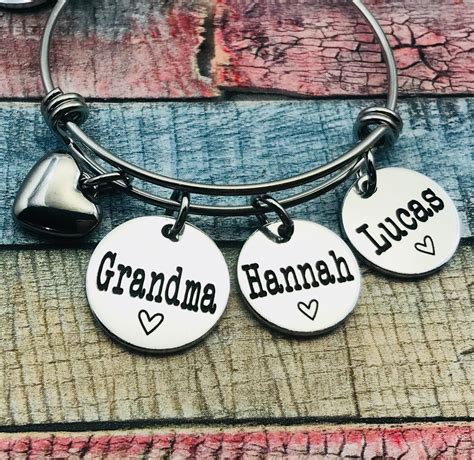 Custom Grandma Jewelry Custom Gift Personalized Grandma | Etsy