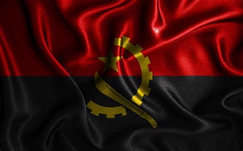 Download wallpapers Angolan flag, 4k, silk wavy flags, African ...