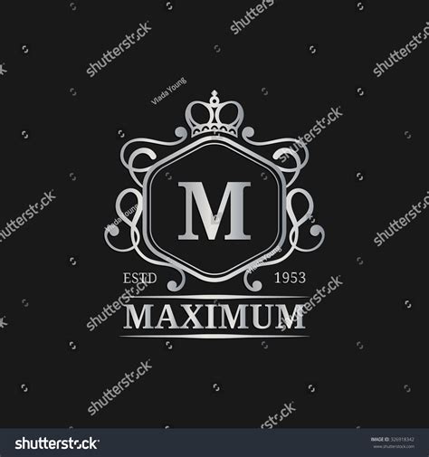 Vector Monogram Logo Template Luxury Letter Stock Vector (Royalty Free ...