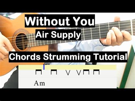 Air Supply Without You Guitar Lesson Chords Strumming Tutorial Guitar ...