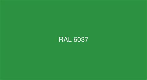 RAL Pure green [RAL 6037] Color in RAL Classic chart