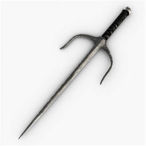 Ninja sai weapon 3D Model .max .obj .3ds .fbx .c4d .ma .mb - CGTrader.com