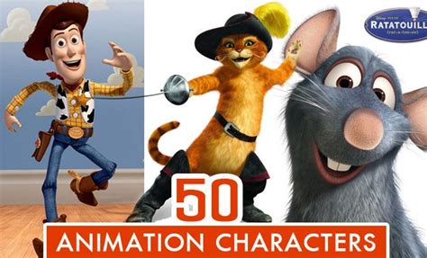 Top 50 Animated Movie Cartoon Characters of All Time | Good animated ...