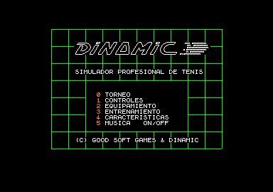 Screenshot of Professional Tennis Simulator (Amstrad CPC, 1990) - MobyGames