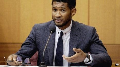 Usher cries in court during custody battle with ex-wife - BBC News