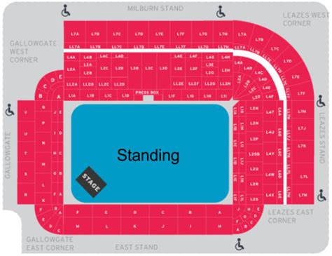 St James Park Newcastle Seating Plan