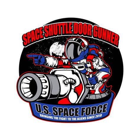 U.S. Space Force Space Shuttle Door Gunner | T-shirt contest