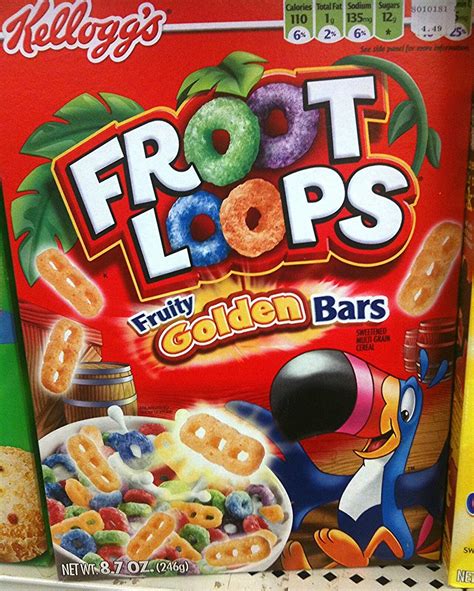 Froot Loops with "Fruity Golden Bars" Breakfast Cereal Pic… | Flickr