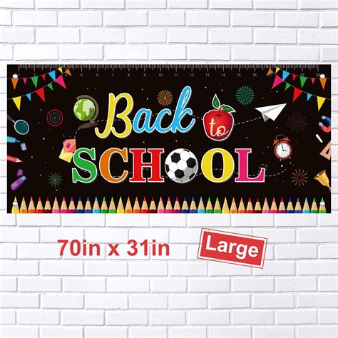 FEPITO Welcome Back To School Banner First Day of School Banner Large ...