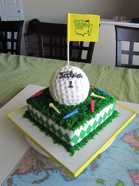 Golf cake | Birthday Party Ideas | Pinterest | Golf, Cake and Flag cake