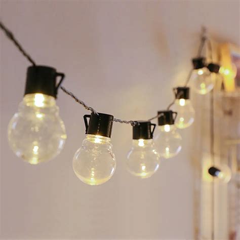 EU US 6M 20 LED String Light Outdoor Fairy Lights Garland Bulbs Garden ...