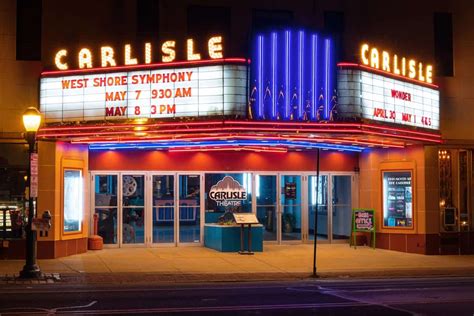 The Front of the Historic Carlisle Theatre Print - Uncovering PA