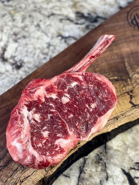 Texas Wagyu "Cowboy" Ribeye Steak 20oz - Bone In Butcher Shop Dallas