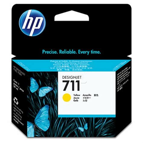 HP Designjet T120 ePrinter 711 Yellow Ink Cartridge (29ml)